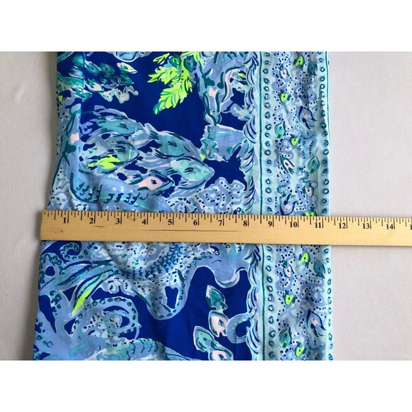 Lilly Pulitzer Bal Harbour Palazzo Pants Sea Sirens Blue Current Sz XL - Picture 9 of 13